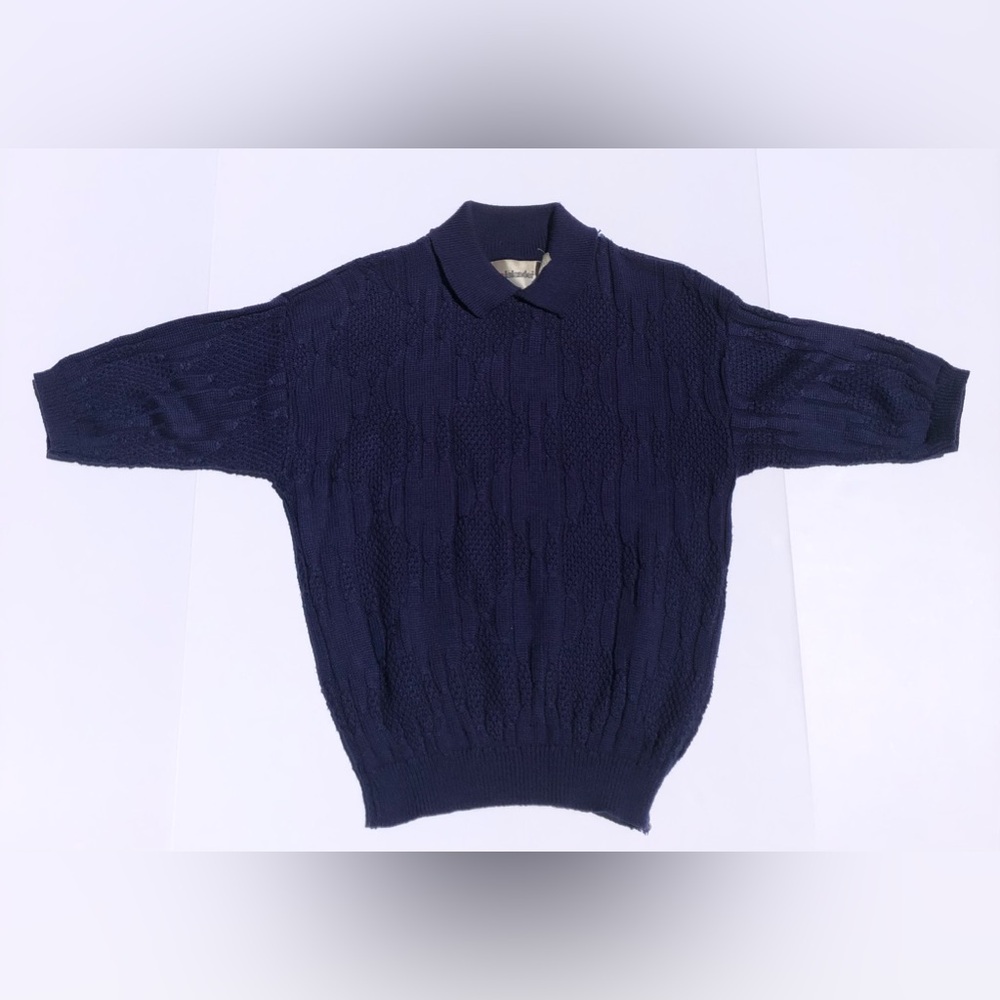 Vintage Acrylic Knit Preppy Sweater